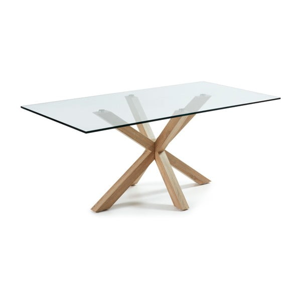 Stół z drewnianymi nogami La Forma Arya, dł. 200 cm