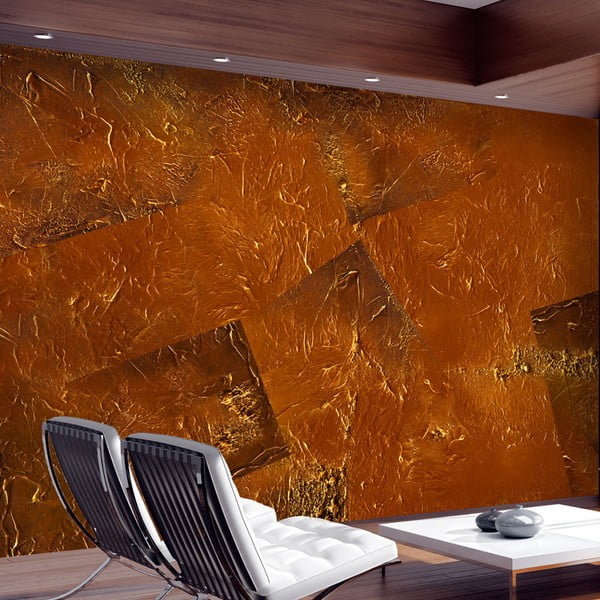 Tapeta wielkoformatowa Artgeist Golden Magma, 280x400 cm