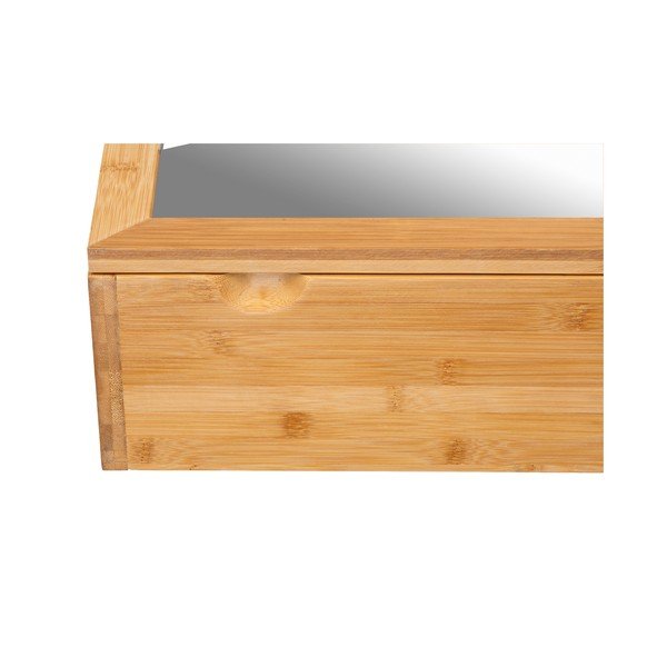 Bambusowa szafka łazienkowa z lustrem Wenko Bambusa-image-1