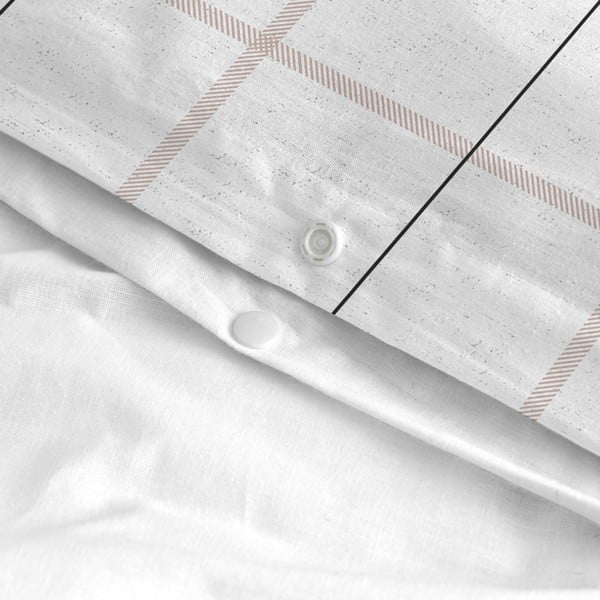 Bawełniana poszwa na kołdrę Blanc Tartan, 200x200 cm-image-4