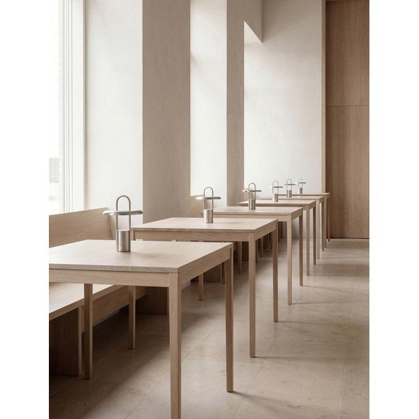 Lampa stołowa LED ze stali nierdzewnej ze ściemniaczem w kolorze srebra (wysokość 25 cm) Pier – Stelton-image-2