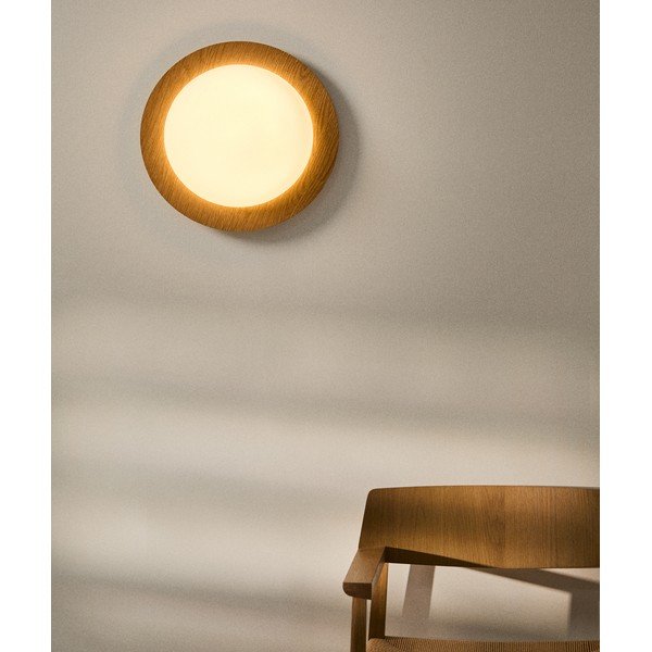 Metalowy kinkiet LED w naturalnym kolorze ø 40 cm Novae – Kave Home-image-1