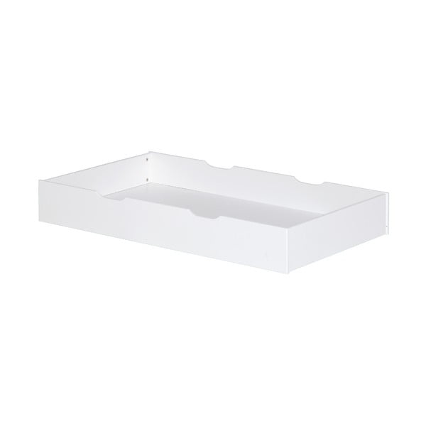 Biała szuflada pod łóżko dziecięce 70x140 cm White Junior – Flexa