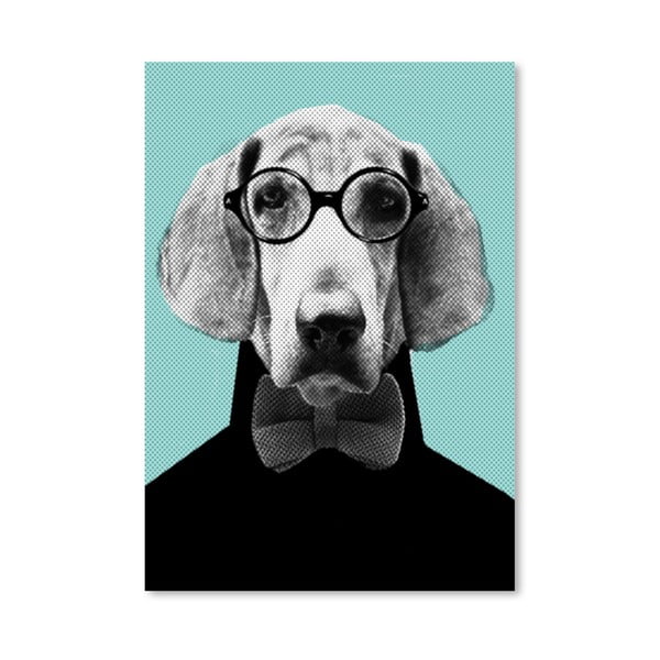Plakat Americanflat Mr Italian Bloodhound The Hipster, 30x42 cm