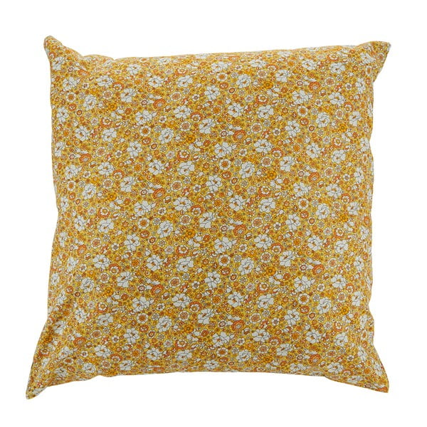 Żółta bawełniana poduszka dekoracyjna Bahne & CO, 45x45 cm