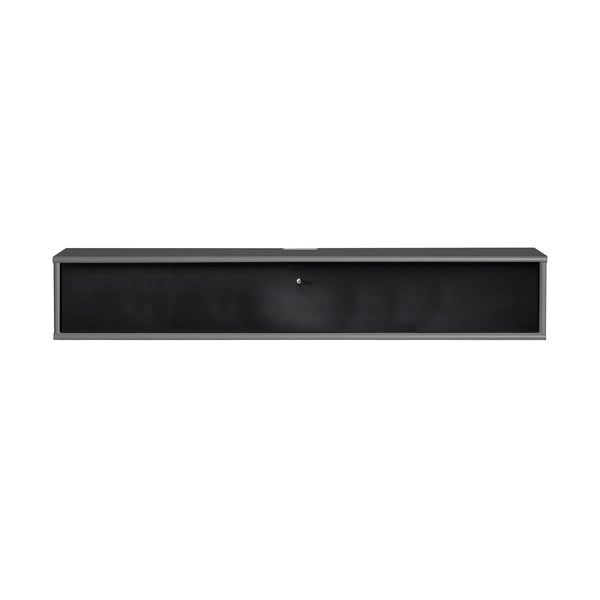 Czarno-antracytowa szafka pod TV 133x22 cm Mistral – Hammel Furniture