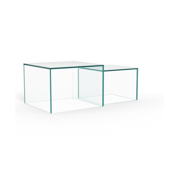 Szklane stoliki zestaw 2 szt. 50x50 cm Dice – Actona-image-4