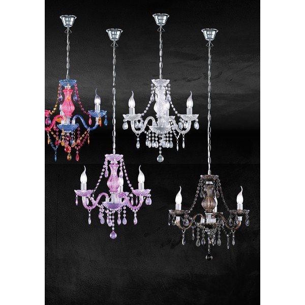 Metalowa lampa wisząca z kloszem ze szkła akrylowego ø 46 cm Lüster – Reality-image-3