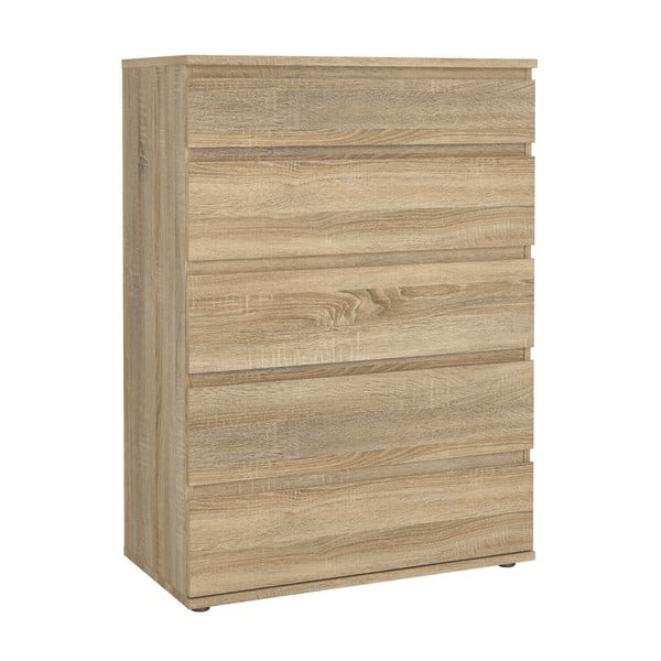 Wysoka komoda w dekorze dębu 77x107 cm Nova – Tvilum-image-2
