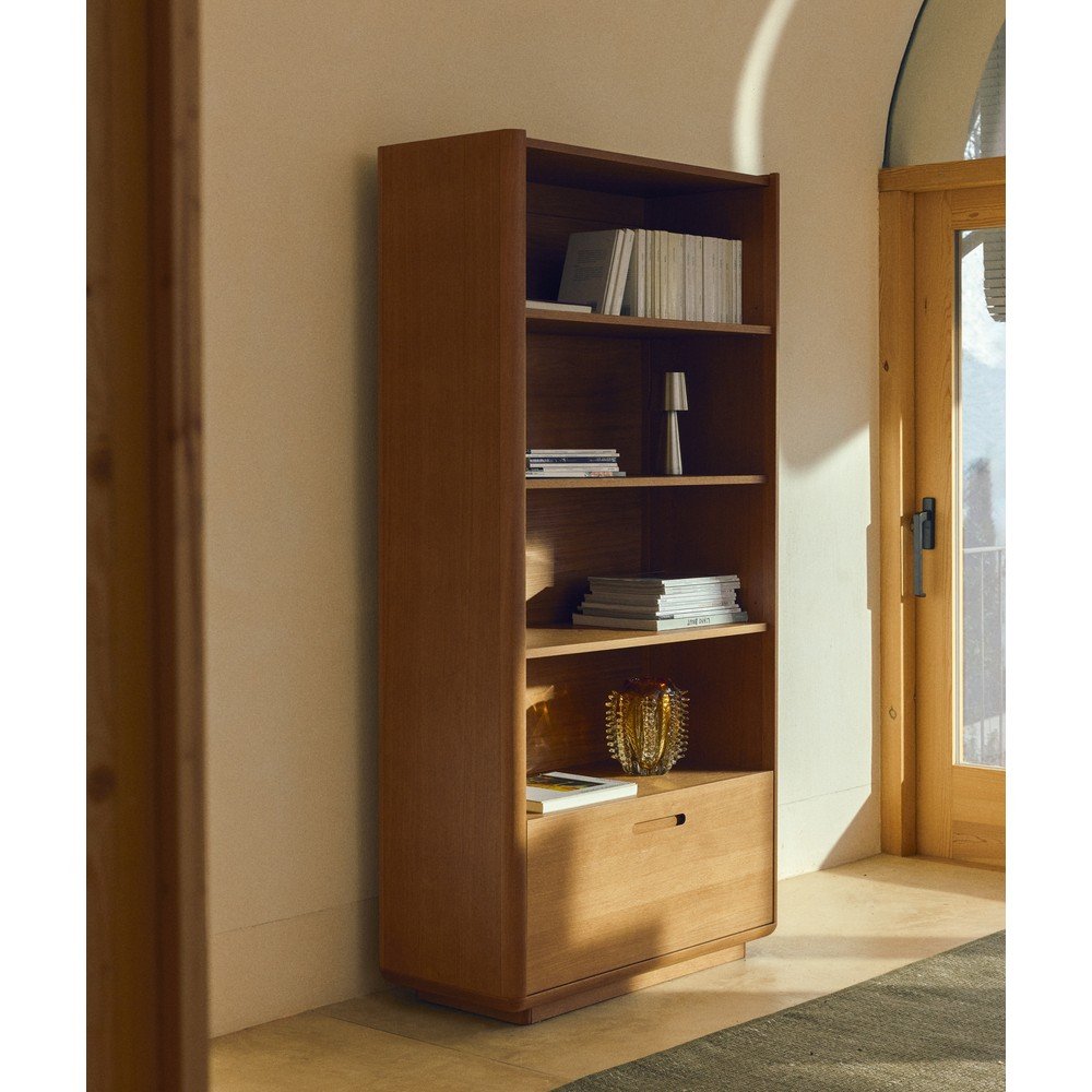 Pomarańczowy szklany ręcznie wykonany wazon (wysokość 23 cm) Nicora – Kave Home (zdjęcie 4)