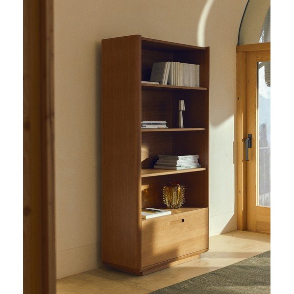 Pomarańczowy szklany ręcznie wykonany wazon (wysokość 23 cm) Nicora – Kave Home-image-3