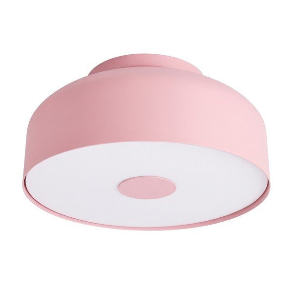 Różowa stalowa lampa sufitowa ø 30 cm Omiq – Sollux