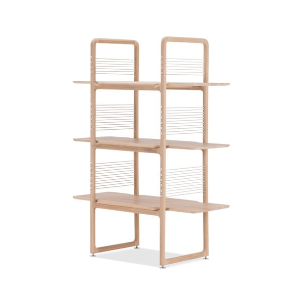 Regał z litego drewna dębowego Gazzda Muse, wys. 140 cm-image-1