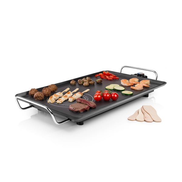 Czarny elektryczny grill stołowy Princess Table Chef Hot-Zone, moc 2500W