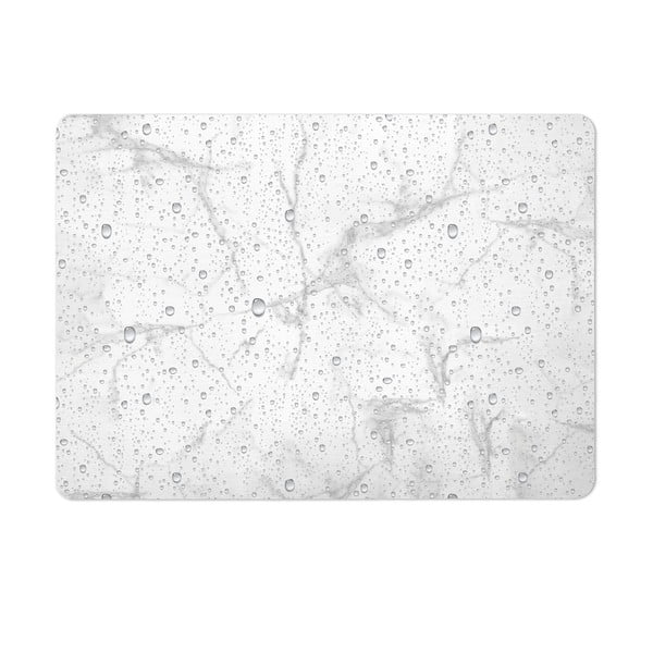 Biało-szary dywanik łazienkowy okrzemkowy (z diatomitu) 50x70 cm Aqua – douceur d'intérieur