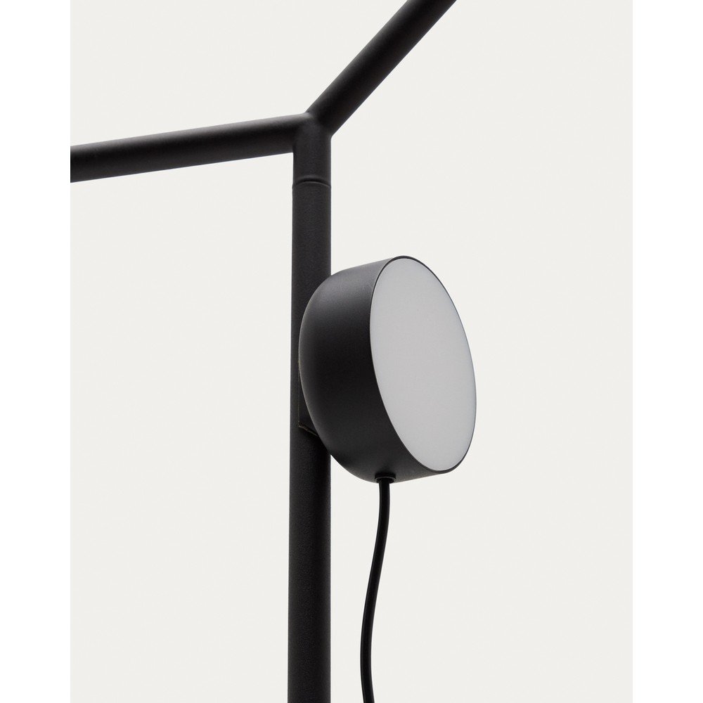 Czarna lampa stojąca LED ze ściemniaczem (wysokość 160 cm) Orey – Kave Home (zdjęcie 6)
