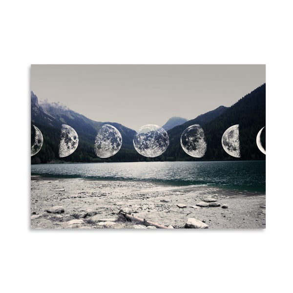 Plakat Americanflat Moonlight Mountains, 30x42 cm