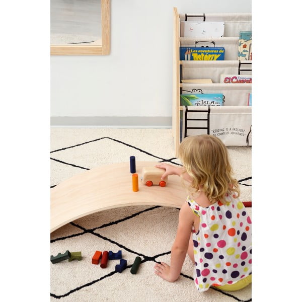 Beżowy materiałowy regał dziecięcy 60x70 cm Animals – Folkifreckles-image-3