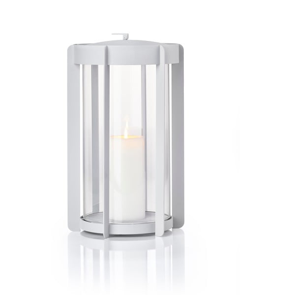 Jasnoszary lampion LED na USB (wysokość 35 cm) Firefly – Zone-image-3