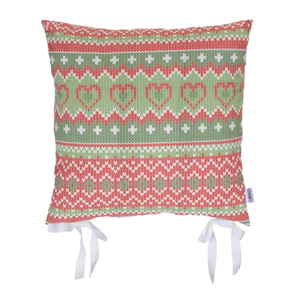 Świąteczna poduszka na krzesło Apolena Shine Knit, 43x43 cm