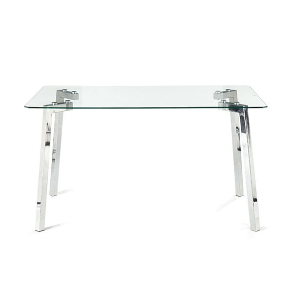 Stół ze szklanym blatem 80x140 cm Kirk – Tomasucci