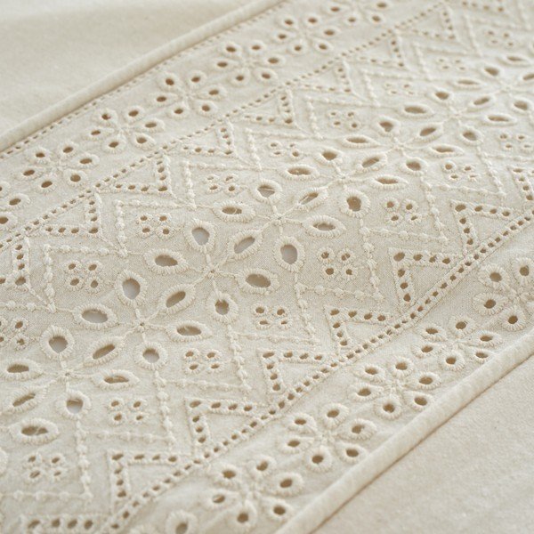 Kremowa pościel jednoosobowa 135x200 cm Broderie Anglaise – Catherine Lansfield-image-3