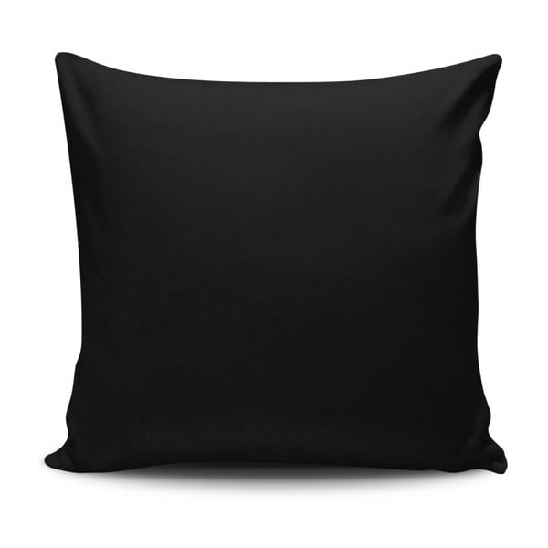 Czarna poduszkę Sacha, 45x45 cm