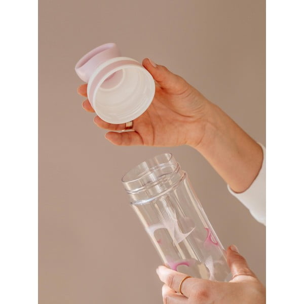 Fioletowo-biała butelka na wodę Equa Flow Wave, 800 ml-image-2