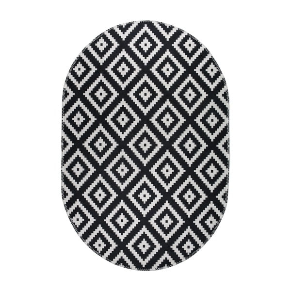 Czarno-biały dywan odpowiedni do prania 120x180 cm – Vitaus