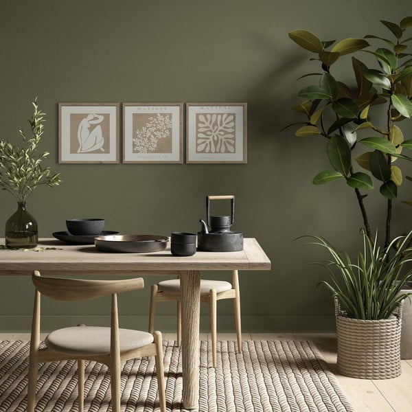 Obrazy zestaw 3 szt. 30x30 cm Matisse – Styler-image-2