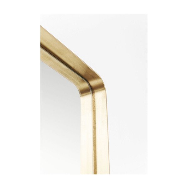 Lustro w ramie w barwie mosiądzu Kare Design Rectangular, 200x70 cm-image-4