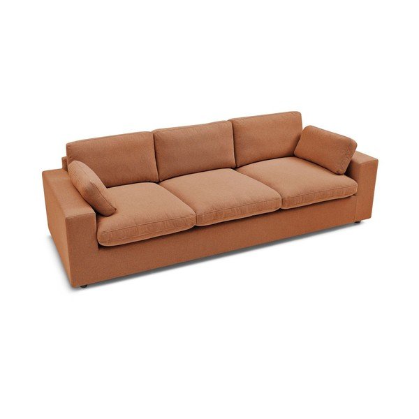 Pomarańczowa sofa 250 cm Belair – Bobochic Paris-image-3