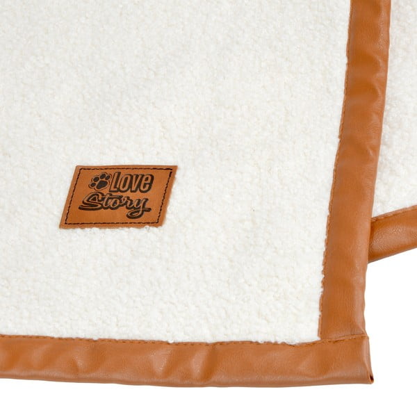 Kremowy koc dla psów 50x70 cm – Love Story-image-4