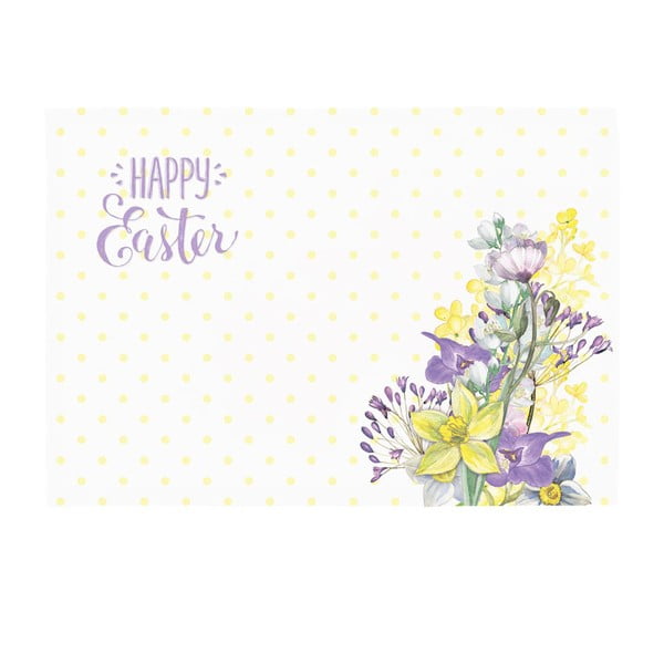Zestaw 2 mat stołowych Apolena Happy Easter Field Flowers, 33x45 cm