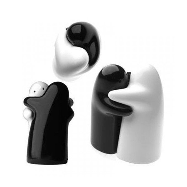 Zestaw ceramicznej solniczki i pieprzniczki Gift Republic-image-1