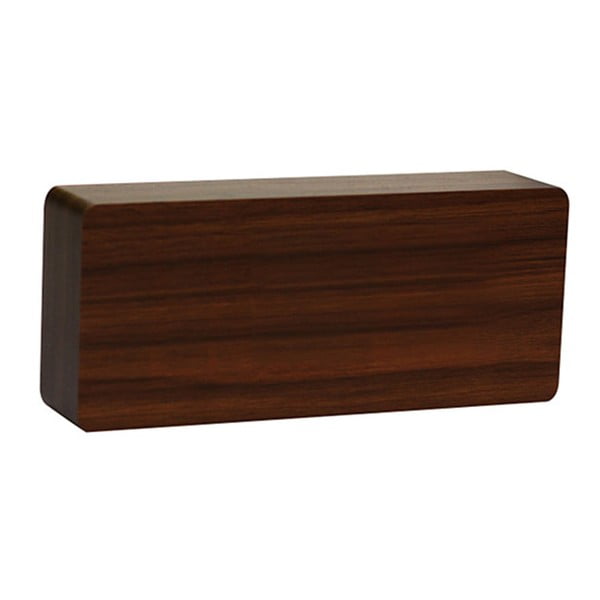 Orzechowy budzik z zielonym wyświetlaczem LED Gingko Slab Click Clock-image-2