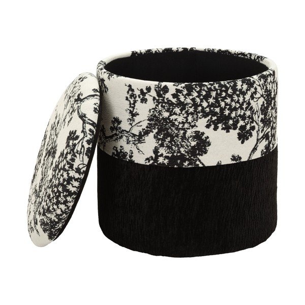 Czarno-biały puf Oriental Style – Mauro Ferretti-image-3