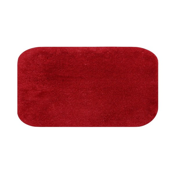Czerwony dywanik łazienkowy Confetti Miami, 57x100 cm