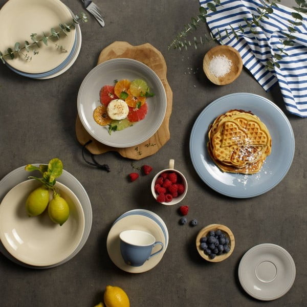 Biało-beżowy porcelanowy talerz deserowy Villeroy & Boch Like Color Loop, ø 21,5 cm-image-1