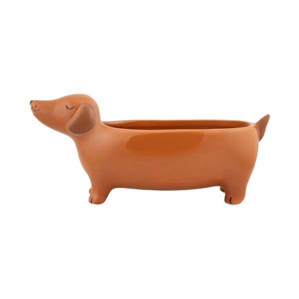 Ceramiczna osłonka na doniczkę Sausage Dog – Sass & Belle-image-3