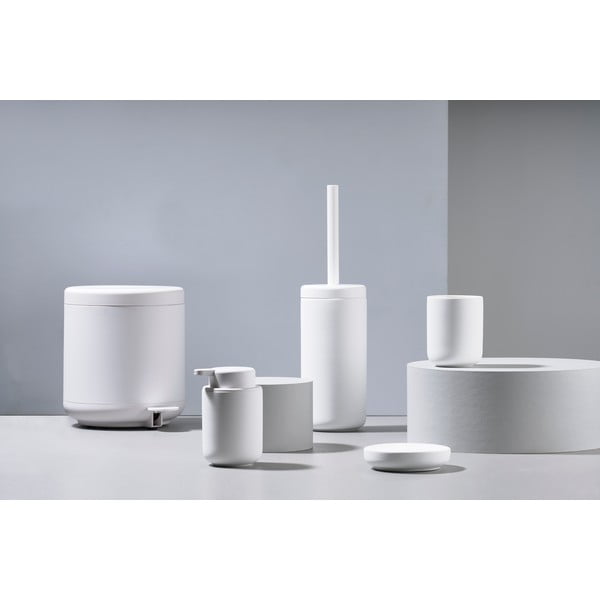 Biała kamionkowa szczotka do WC Ume − Zone-image-3