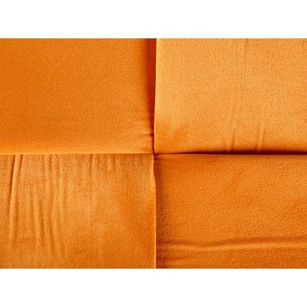 Pomarańczowy aksamitny taboret Weaved – Leitmotiv-image-4
