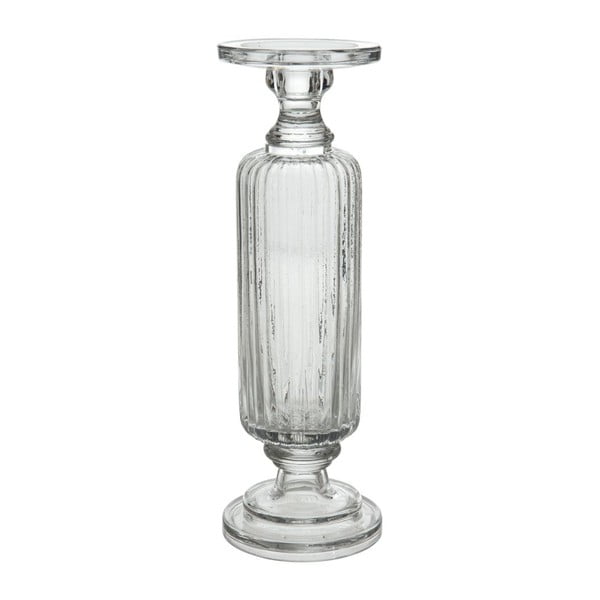 Świecznik Glass Ribbed, 12x36 cm