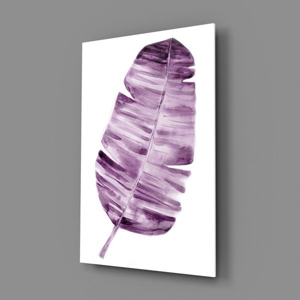 Szklany obraz Insigne Lila Leaf, 46x72 cm-image-3