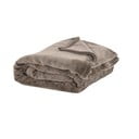 Brązowy koc z mikropluszu Tiseco Home Studio, 150x200 cm