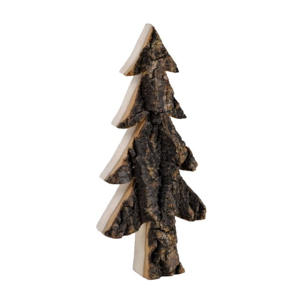 Drewniana dekoracja w kształcie choinki Ego Dekor Bark, wys. 29,5 cm
