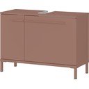 Brązowa szafka pod umywalkę z matowym wykończeniem 80x59 cm Laurino – Germania