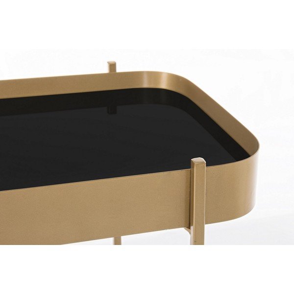 Konsola ze szklanym blatem w kolorze złota 43x120,5 cm Rashida – Bizzotto-image-3