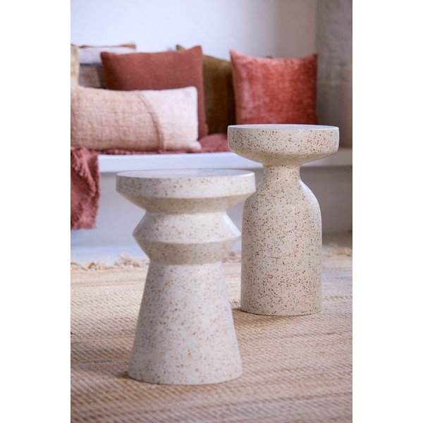 Okrągły stolik z lastryko ø 32 cm Moravit – Light & Living-image-1