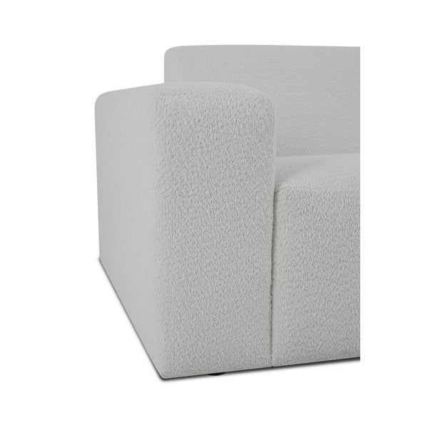 Biały narożnik z materiału bouclé (prawostronny) Roxy – Scandic-image-3